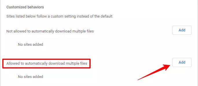 enable multiple downloads in chrome
