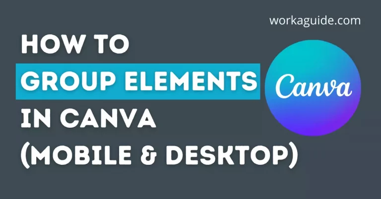 Group Elements in Canva
