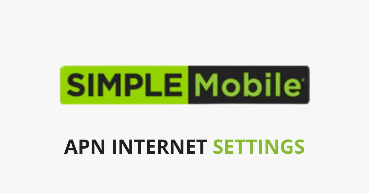 Simple Mobile APN internet settings