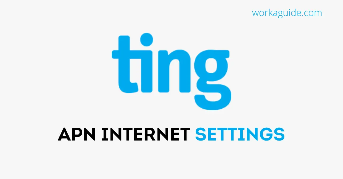 Ting APN Internet settings