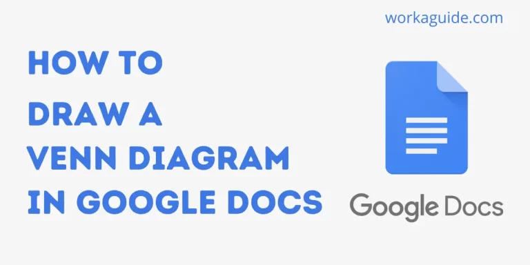 How To Make a Venn Diagram in Google Docs