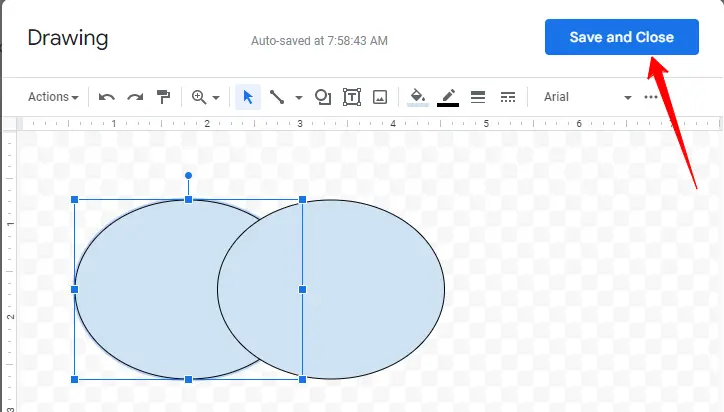 make a venn diagram in google docs
