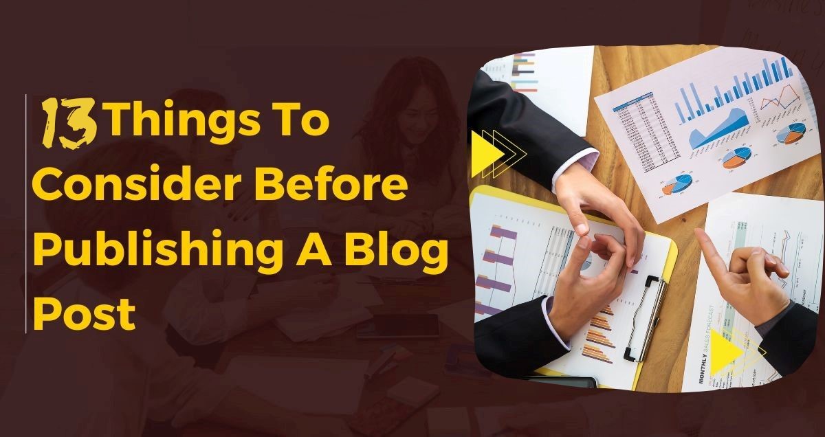 things to consider before publishing a blog post