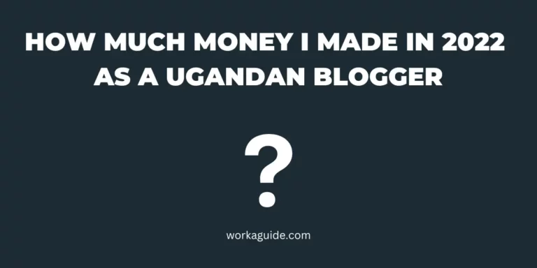 How Much Money I Made In 2022 as a Ugandan Blogger/Freelancer