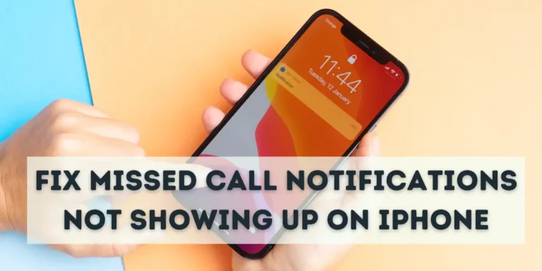 fix missed call notifications not showing up on iphone